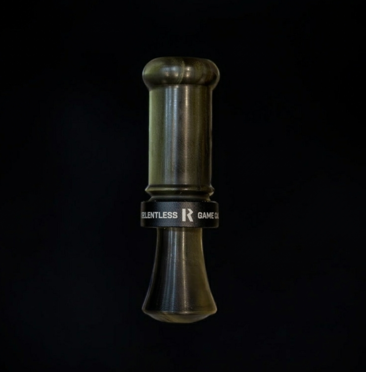 green and black cutdown duck call